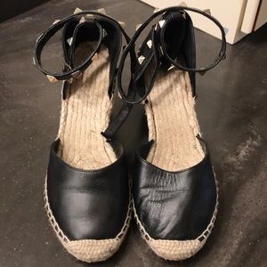 Ash studded espadrille wedges